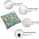 Bundles, New Living Series Yellow and Blue Pillow Covers Outdoor Waterproof Pillow Inserts