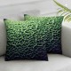 Bundles,  Velvet Soft Decorative Pillow Covers, Green,  Hypoallergenic Foam Pillow Inserts