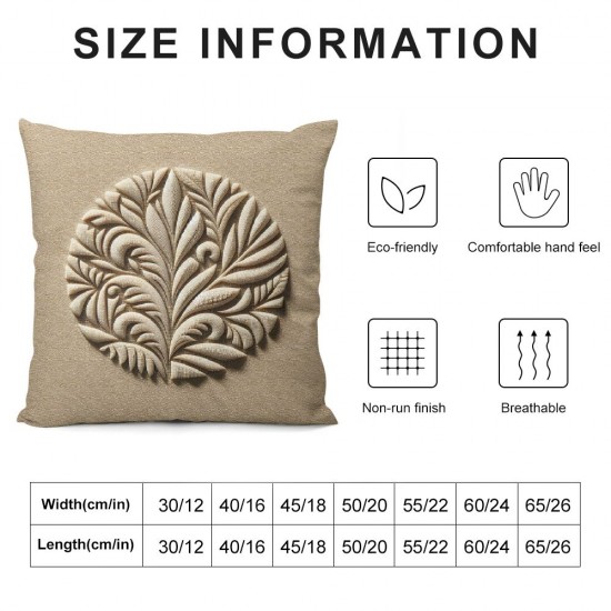 Decorative Throw Pillow Covers Rhombic Jacquard Pillowcase Soft Square Cushion Case for Couch Sofa Bed Bedroom Living Room