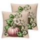 Fall Pillow Covers Throw Pillowcase Blue Pink Pumpkins Thanksgiving Autumn Holiday Home Sofa Bedroom Cushion Case Outdoor Indoor Decorations