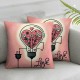 Valentines Day Pillow Covers Light Farmhouse Sofa Throw Pillowcase Cushion Case Home Decoration Wedding Anniversary Decor