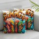 Summer Pillow Covers Hello Summer Slippers Throw Pillow Covers Summer Farmhouse Cushion Case Decor for Sofa Couch