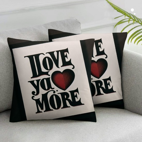 Valentines Day Pillow Covers Farmhouse Sofa Throw Pillowcase Cushion Case Home Decoration Wedding Anniversary Decor