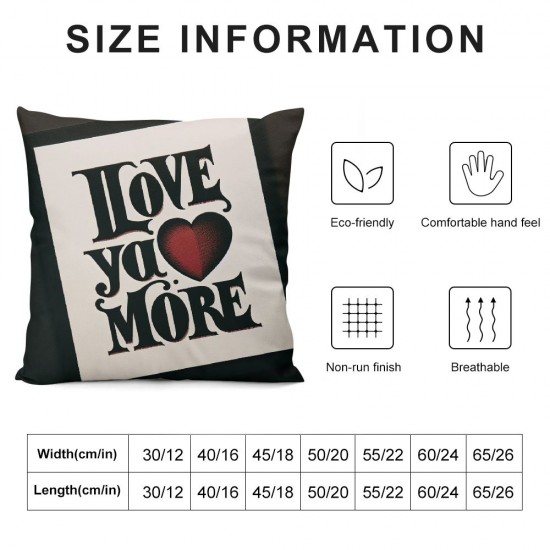 Valentines Day Pillow Covers Farmhouse Sofa Throw Pillowcase Cushion Case Home Decoration Wedding Anniversary Decor