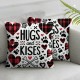 Valentines Day Pillow Covers Dog Paws Sofa Throw Pillowcase Cushion Case Home Decoration Wedding Anniversary Decor