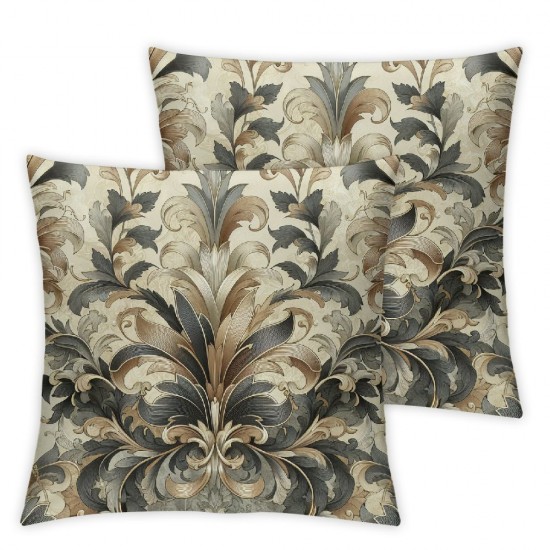 New Living Series Leaf Coffee Decorative Pillow Cover Cover