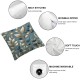 Bundles,New Living Series Blue and Coffee Pillow Covers Hypoallergenic Foam Pillow Inserts