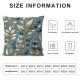 Bundles,New Living Series Blue and Coffee Pillow Covers Hypoallergenic Foam Pillow Inserts