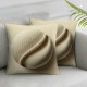 Bundles, Farmhouse Burlap Linen Trimmed Pillow Covers, Off White, Pillow Inserts