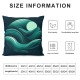 Decorative Throw Pillow Covers Cushion Cases, Soft Velvet Modern Fringe Tassel Designs, Mix and Match for Home Decor, Pillow Inserts Not Included (Teal Green)