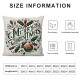 Bundles,Merry Christmas and Tree Pillow Covers, Green, Outdoor Waterproof Pillow Inserts